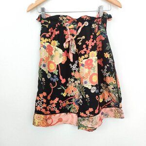 Palm Angels Tropical Floral Silk Paperbag Shorts 36 4